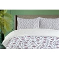 thumbnail image 4 of Ambesonne Floral Duvet Cover Set, Burgeoning Spring Flowers, 2-Calking, Ceil Blue White, 4 of 7