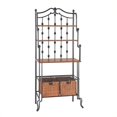 thumbnail image 1 of SEI Furniture Carlsbad Baker's Rack in Black, 1 of 4