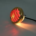thumbnail image 3 of Round Motorcycle Tail Brake Light For Bobber Chopper Rat Custom Gold, 3 of 3