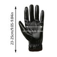 thumbnail image 3 of Heiheiup Men Autumn And Winter Warm And Cold Riding And Driving PU Gloves Windproof Plus Velvet Screen Mobile Phone Thick Cold Gloves, 3 of 9
