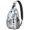 Small Travel B, variant on Vintage Nautical Crab Pattern Lightweight Hiking Sling Backpack Multipurpose Crossbody Bag Durable and Stylish for Travel Outdoor Use