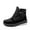 Black, variant on Fesfesfes Snow Boots for Women Platform Boots Winter Warm Boots Snow Shoes Casual Plush Lined Plus Size Women Boots 39(US:7)