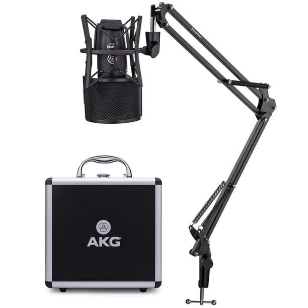 Micrófono Condensador AKG P220 con Soporte y Filtro Antipop