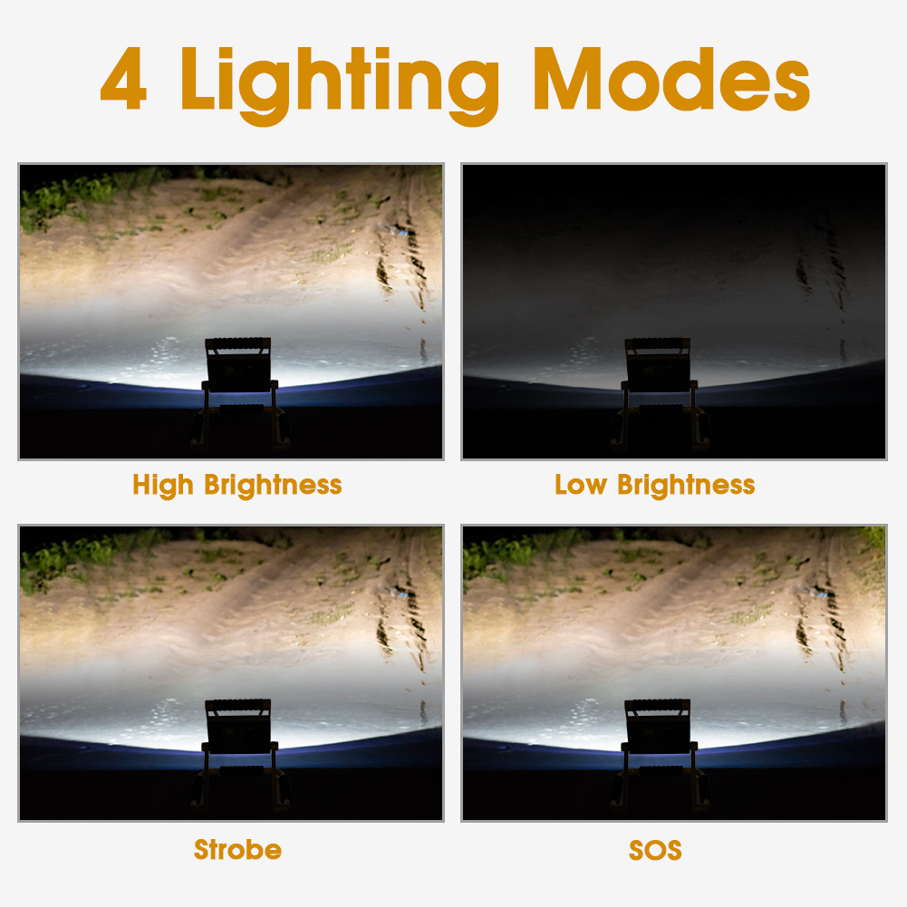 LED Work Light, LED Flood Light, 20W For Outdoor Lighting Camping 