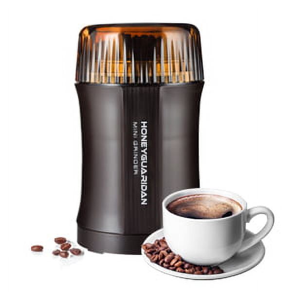 2 pcs HoneyGuaridan Electric Grinder for Coffee Bean, Spices, Nuts , Grains and Others- Super Powerful 200W, 20 Seconds to Grind per time