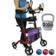 thumbnail image 1 of Andador vertical Vive Mobility con asiento para personas mayores, mujeres - Andador con ruedas, reposabrazos, resistente, plegable, ayuda médica para personas mayores - Ayuda plegable para caminar (ro, 1 of 5