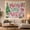 Merry Little Magic, variant on Pink Holiday Village and Sign Tapestry with Coordinated Seasonal Scenes