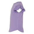 thumbnail image 6 of COUVER Toddler Little Girl's Soft Cotton Flutter Sleeve T-Shirt, Lavender, 2T, 1 Piece, 6 of 7