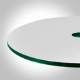 thumbnail image 2 of Dulles Glass 42 Inch Round 1/4 Inch Thick Tempered Glass Table Top w/ Hole, 2 of 5