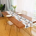 thumbnail image 2 of Yayeee Table Runner 90 inches Long Home Kitchen Dinning Party Decoration, Beige Snow Houses, 2 of 7