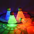 thumbnail image 3 of 6Pcs LED Badminton Ball Glowing Light Up Plastic Badminton Shuttlecocks Colorful Lighting Balls Sports Training In/Outdoor Game 6Pcs, 3 of 6
