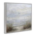 thumbnail image 2 of Stupell Industries Coastal Silent Beach with Seaside Dunes Gray Framed Giclee Art, 30 x 24, by Petals Prints Design, 2 of 8