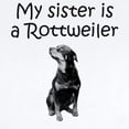 thumbnail image 2 of CafePress - My Sister Is A Rottweiler Body Suit - Baby Light Bodysuit, Size Newborn - 24 Months, 2 of 4