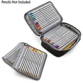 thumbnail image 3 of Veeki Multi-functional Stationery Pencil Pouch 72 Slots Colored Pencil Case Portable Pencil Bags With 2 Removable Sleeves(black), 3 of 4