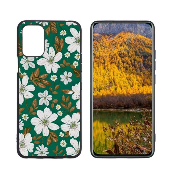 Pretty-white-flowers-3 Phone Case, Degined for LG K53 Case Men Women, Flexible Silicone Shockproof Case for LG K53