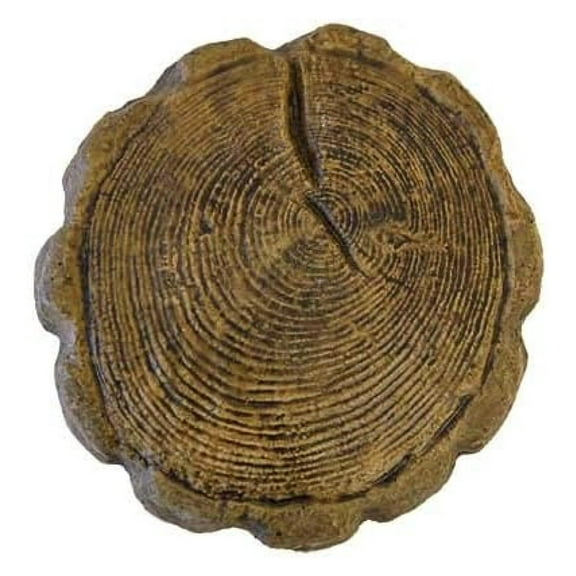 Solid Rock Stoneworks Small Log Stepping Stone- Espresso