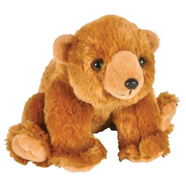 Adventure Plush Animal Den GRIZZLY BEAR (8 inch)