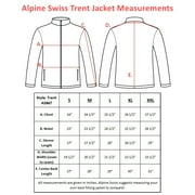 Alpine Swiss Trent Mens Full Zip Up Fleece Jacket Soft Casual Warm Zipper Coat