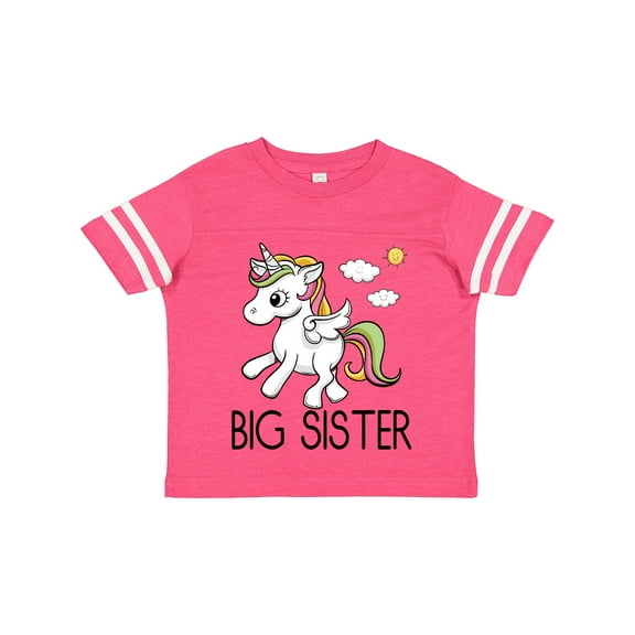 Inktastic Big Sister Unicorn Girls Toddler T-Shirt