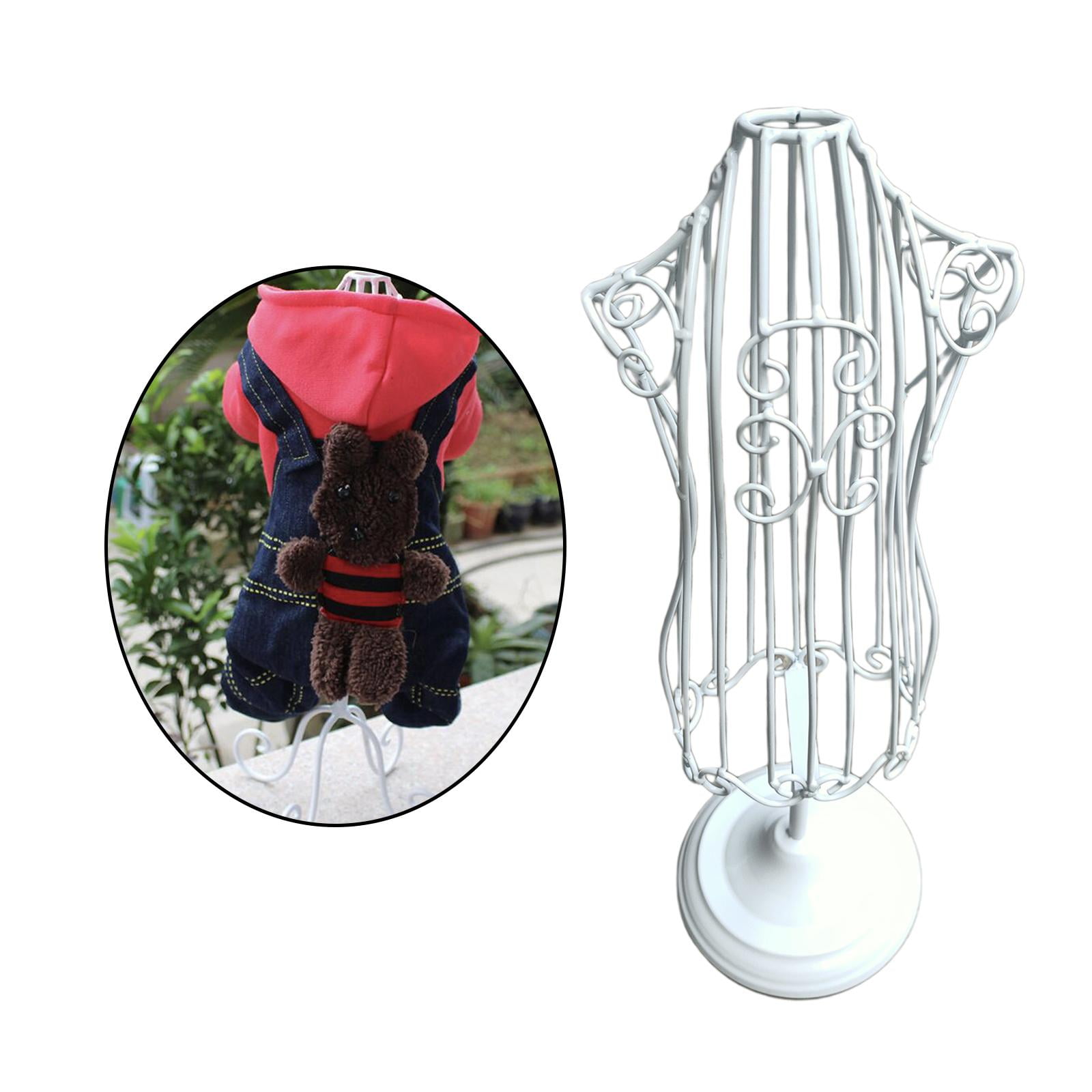 Metal Dog Clothes Display Stand Mannequins Pet Display Model Hangers Small