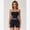Black, variant on 2 Pieces Workout Sets for Women, Cross Back Tank Top Matching High Waisted Seamless Butt Lifting Biker Shorts, Gym Yoga Pilates Outfits Black