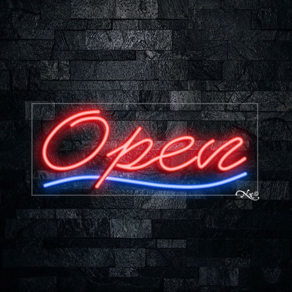 Open-LED Neon Sign 30"L x 12"H #30002