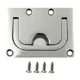 thumbnail image 1 of MasteelfCA 1 Set Boat Hatch Latch Stainless Steel Ring Pull Handle Square Flush Ring Pull Handles, 1 of 7