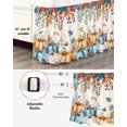 thumbnail image 3 of Fall Thanksgiving Bed Skirt Queen Size 18 Inch Drop, Orange Blue Pumpkin Vintage Leaves Harvest Wrap Around Dust Ruffle Bedskirts, Wrinkle & Fade Resistant Easy Fit Bedskirt with Adjustable Elastic, 3 of 8
