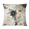 thumbnail image 3 of Designart "Geometric Fern Beauty" Floral Printed Throw Pillow, 3 of 5