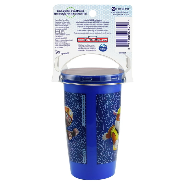 Playtex Sipsters Stage 3 Paw Patrol Girls Insulated Spout Sippy Cup, 9 oz, 2 Pk