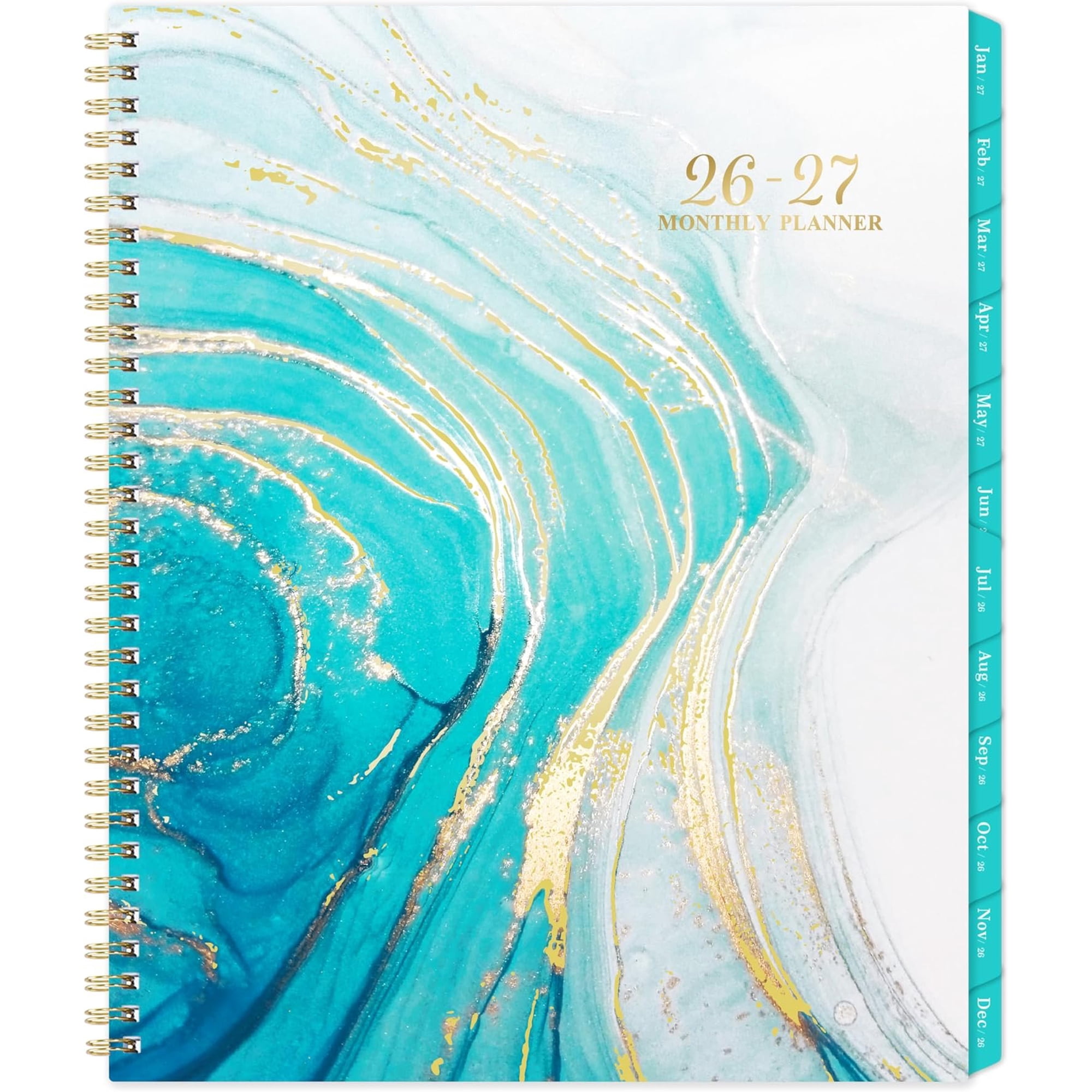 2026-2027 Monthly Planner/Calendar - July 2026 - December 2027, Monthly Planner 2026-2027, 18 Months Planner with Tabs & Note Pages, 9" x 11", -Wire Binding and Two-Side Pocket, Organizer