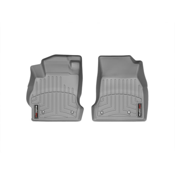 WeatherTech Custom Fit FloorLiners compatible with 2007-2014 Mazda MAZDA2 - 1st Row (Driver & Passenger), Grey