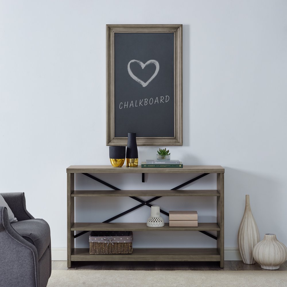 Modern Essentials Charlotte Large Rustic Framed Decorative Chalkboard