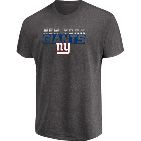 New York Giants Grilling - Men's Majestic Heathered Charcoal New York Giants Come Into Play T-Shirt
