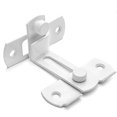 thumbnail image 5 of unique 4 Packs Flip Door Sliding LatchesWhite 90 Degree Stainless Steel Bar Gate, 5 of 5