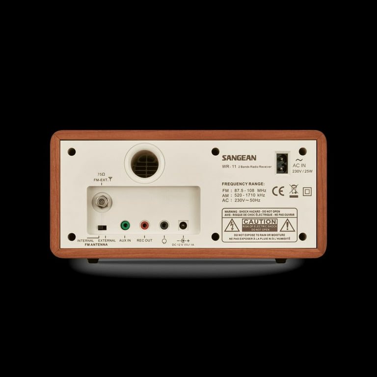 Sangean WR-11 Amfm Analog Wooden Cabinet Radio - Walmart.com