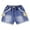 Blue g, variant on DAETIROS Girls and Big Girls Denim Shorts,Summer Casual Elastic Waist Fashion Girls Jeans Shorts Blue Size 2T-12