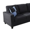 thumbnail image 4 of Star Home Living 2-piece Gray Striped Right Chaise Sectional, 4 of 5