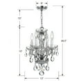 thumbnail image 2 of 5534-CH-CL-SAQ Crystorama Lighting Traditional Crystal - 15 Inch 4 Light Chandelier-Swarovski Spectra Crystal Type-Polished Chrome Finish, 2 of 9