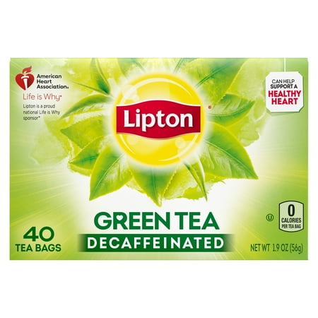 Lipton Green Tea Bags Decaffeinated 40 ct