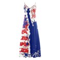 thumbnail image 5 of BangWanChi Plus Size Summer Dresses Women's Summer Print Casual Loose Sleevless V-Neck Dress, 5 of 5