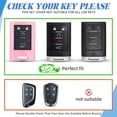 thumbnail image 2 of Key Fob Cover Compatible with Cadillac CTS STS XTS SRX ATS ELR DTS Escalade Corvette 2006-2014 Keychain Case Holder Protector,Pink, 2 of 6