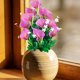 thumbnail image 1 of Flores artificiales de nenúfar para decoración del hogar, oficina, arreglos de mesa para bodas, flores de seda duraderas, tallos flexibles, 55x40 cm, 1 of 6
