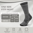 thumbnail image 4 of Loritta Womens Merino Wool Socks Thermal Boot Winter Warm Thick Socks 3 Pairs Size 6-10, 4 of 6