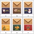 thumbnail image 4 of Cateissary 10 piezas de tarjetas impresas de dibujos animados de felicitación de Navidad con sobres, papelería, invitaciones para Baby Shower, Type2 NO2, 4 of 6