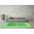 thumbnail image 3 of Ahgly Company Indoor Rectangle Oriental Emerald Green Modern Area Rugs, 4' x 6', 3 of 4