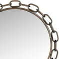 thumbnail image 4 of SAFAVIEH 22" Round Atlantis Chain Link Mirror, Antique Copper, 4 of 4