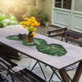 thumbnail image 4 of Handmade Fancy Scrolled Embroidery Beaded Table Runner for Tabletop and Kitchen - Home Decor Mat for Wedding Party Baby Shower Holiday Family Gathering - Multi Green, 4 of 7
