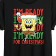 thumbnail image 3 of SpongeBob SquarePants - I'm Ready For Christmas - Juniors Ideal Flowy Muscle T-Shirt, 3 of 6