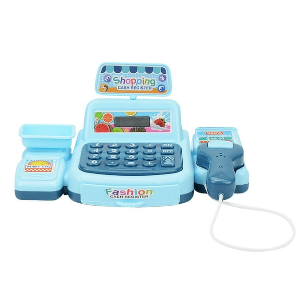 Hoksml Fidget Toys Children's Virtual Supermarket Cash Family Toy Baby Mini Convenience Store Cash Model Clearance Blue